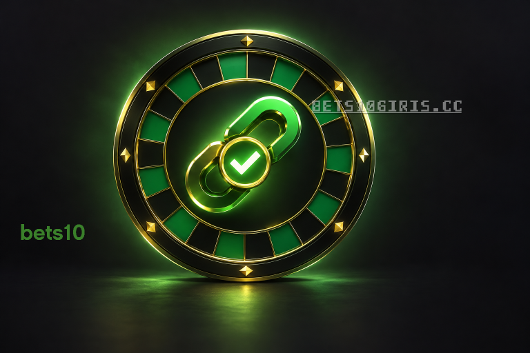 Koyu zemindeki yeşil bağlantı ve kontrol işaretini çevreleyen rulet çerçevesi, bets10 auto roulette erişim doğrulamasını simgeliyor.